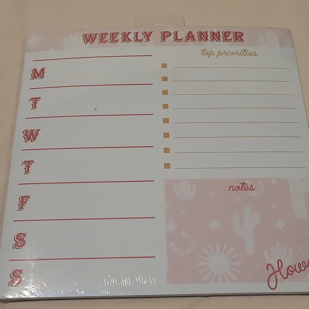 4 Packs Weekly Planner Sheets